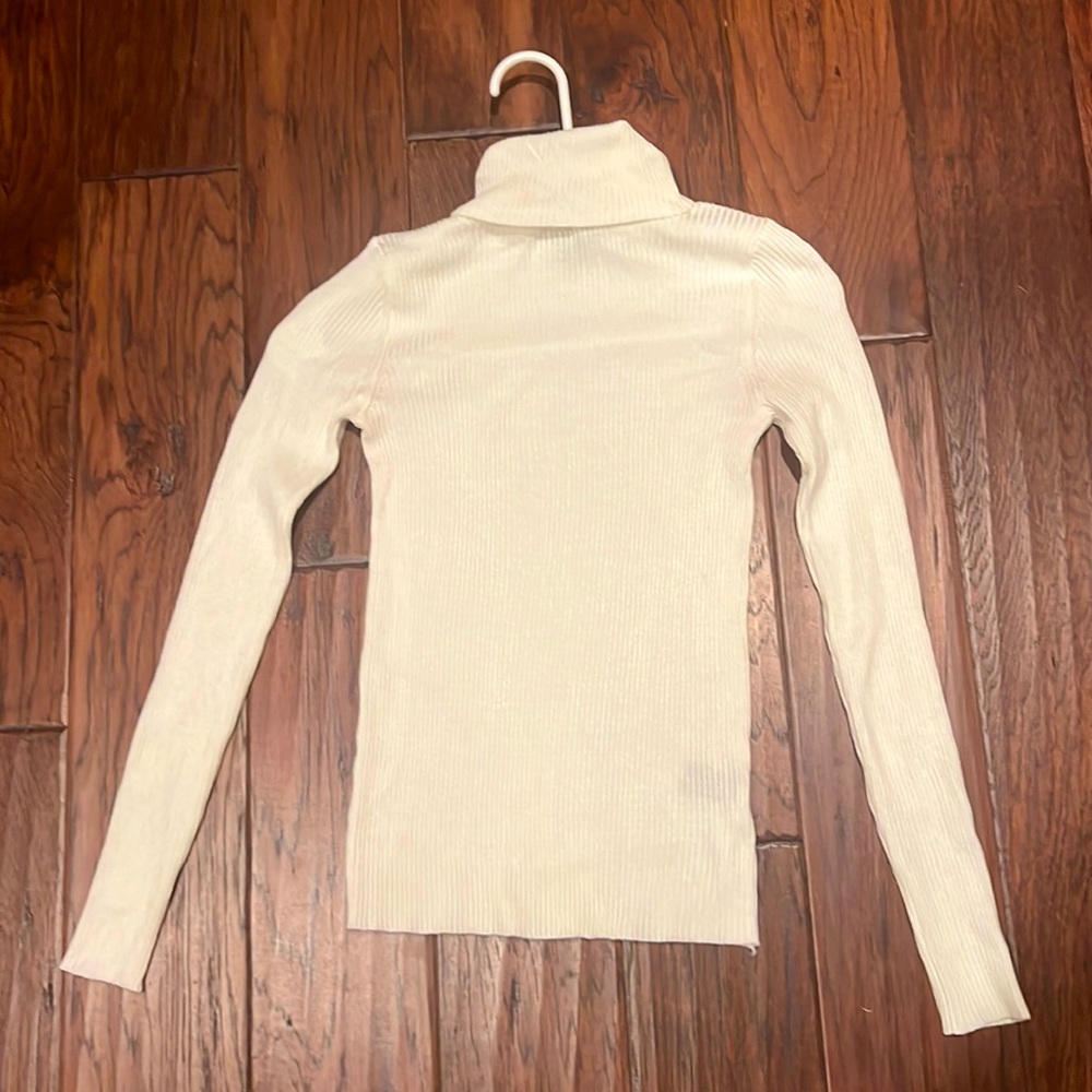Ivory Turtle Neck Sweater